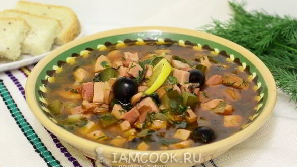 Рецепт Супа солянка мясная сборная