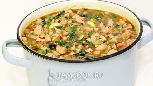 суп солянка мясная сборная
