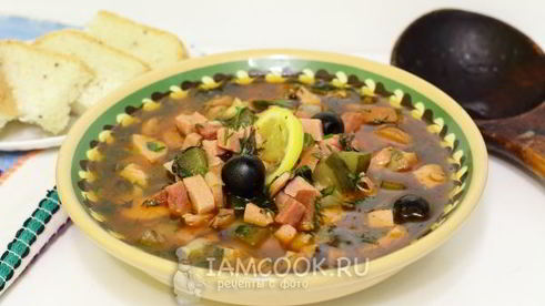 суп солянка мясная сборная