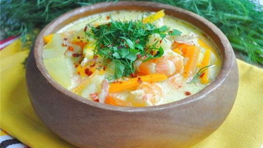 Рецепт супа чаудер с фенхелем и креветками