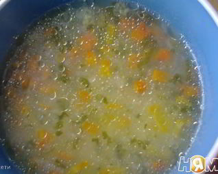 Суп диетический с рисом