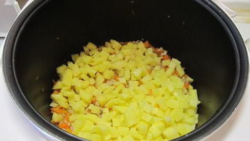 суп грибной с весенним хлебом