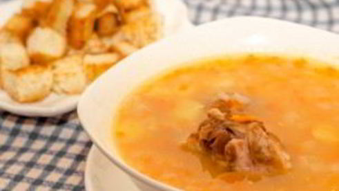 суп из копченостей