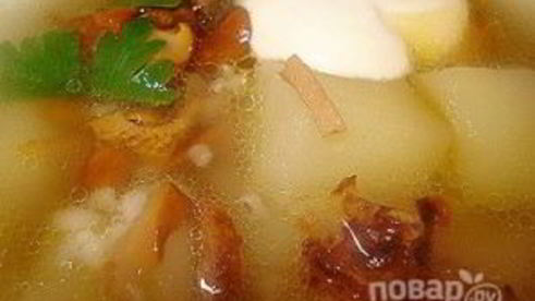 суп из лисичек