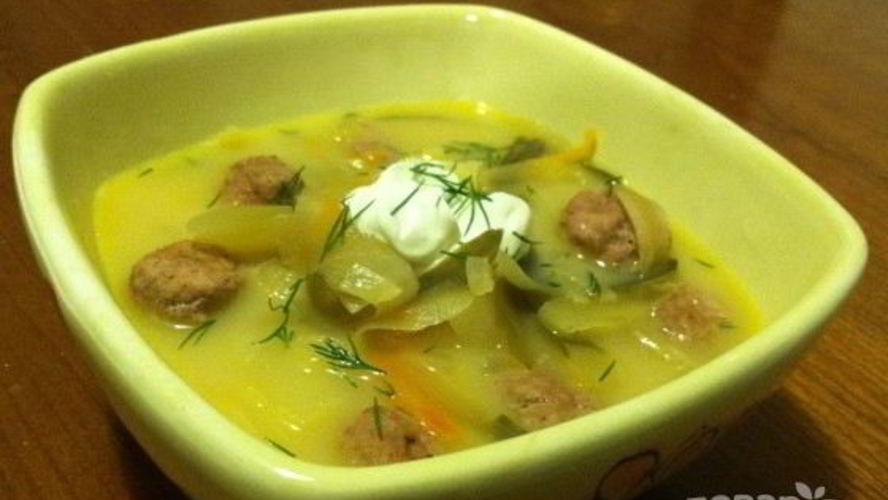 Рецепт супа из соленых огурцов