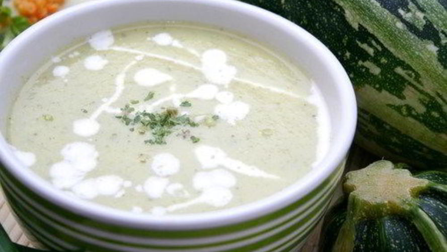 Рецепт супа из цукини с мятой и чесноком