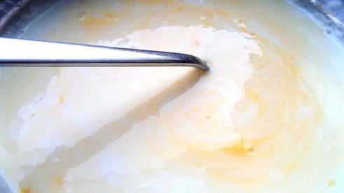 суп-крем со снежками