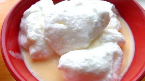 суп-крем со снежками