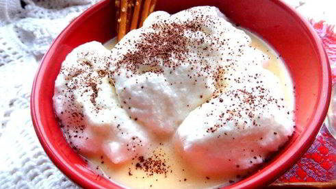 суп-крем со снежками