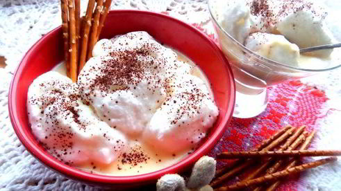 суп-крем со снежками