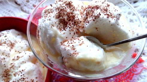 суп-крем со снежками