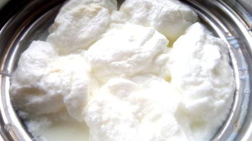 суп-крем со снежками