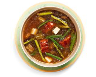 Суп мисо с бурыми водорослями