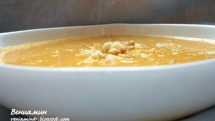 Рецепт чечевично-морковного суп-пюре с имбирем