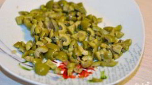 гороховый суп-пюре с оливками