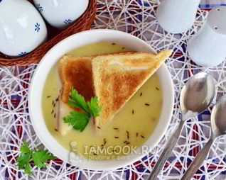 Картофельный суп-пюре на сметане