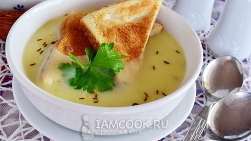 картофельный суп-пюре на сметане