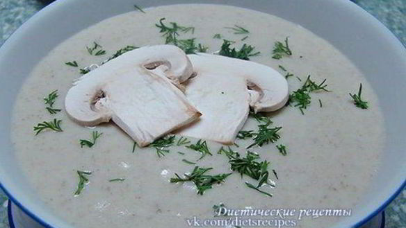 Рецепт Картофельного супа-пюре с грибами