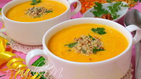 морковно-ананасовый суп-пюре с карри