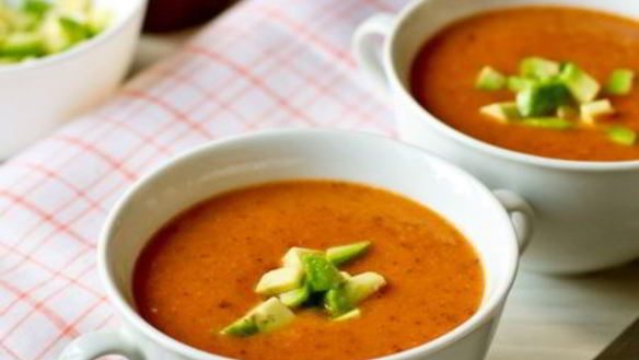 Рецепт Острого супа-пюре из фасоли с авокадо
