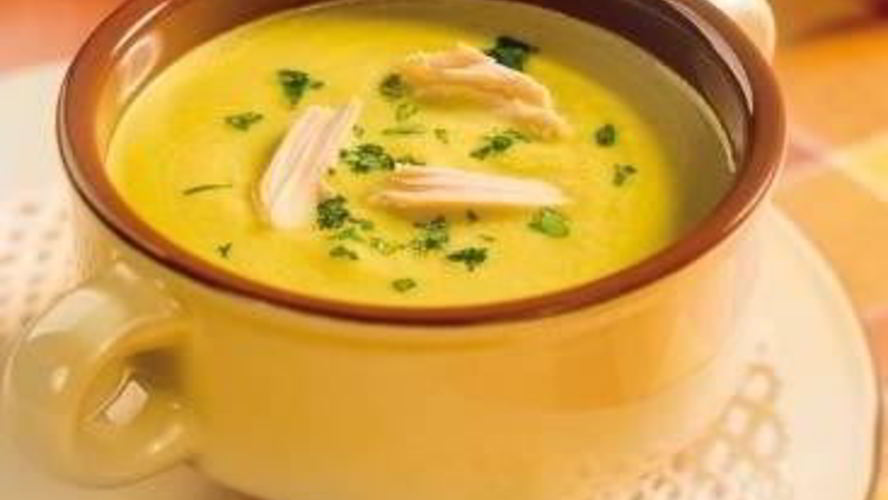 Рецепт овощного супа-пюре на курином бульоне