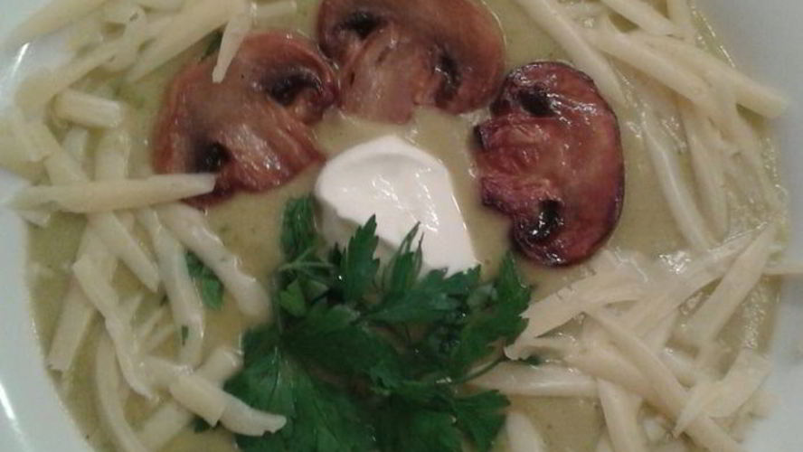 Рецепт овощного супа-пюре с грибами