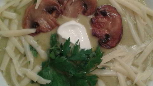 овощной суп-пюре с грибами