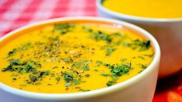 Рецепт Овощного супа-пюре с сыром и рисом