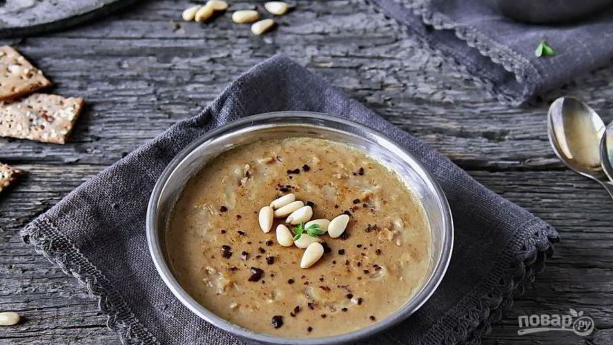 Рецепт постного грибного супа-пюре