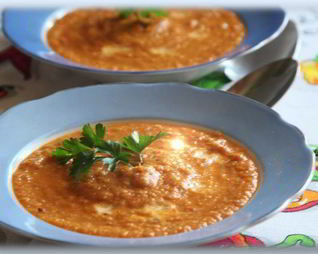 Суп-пюре из баклажанов