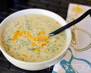 Суп-пюре из брокколи и сыра