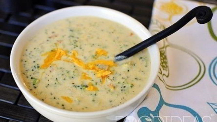 Рецепт супа-пюре из брокколи и сыра