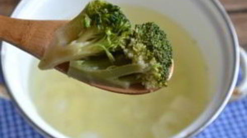 суп-пюре из брокколи со сливками