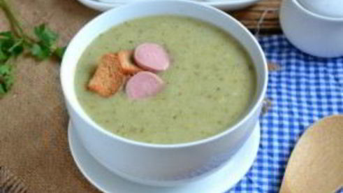 суп-пюре из брокколи со сливками