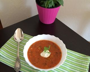 Суп-пюре из чечевицы