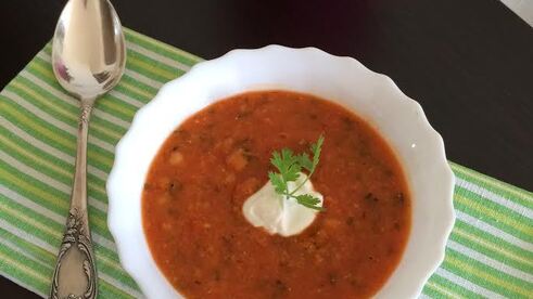 суп-пюре из чечевицы