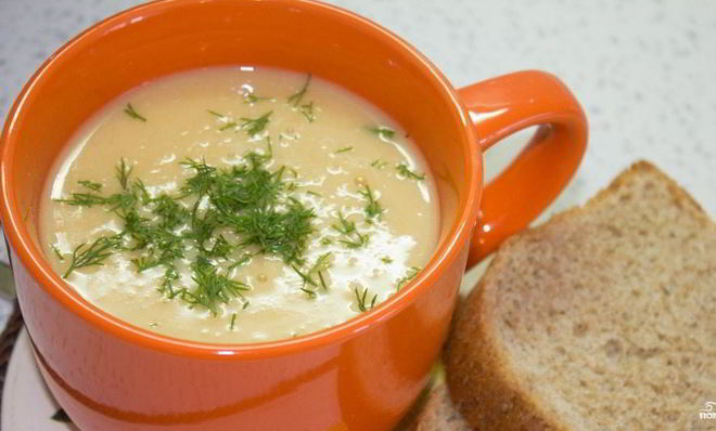 Суп-пюре из фасоли