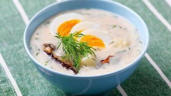 Рецепт Супа-пюре из курицы и грибов по-французски