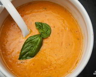 Суп-пюре из помидоров с рисом