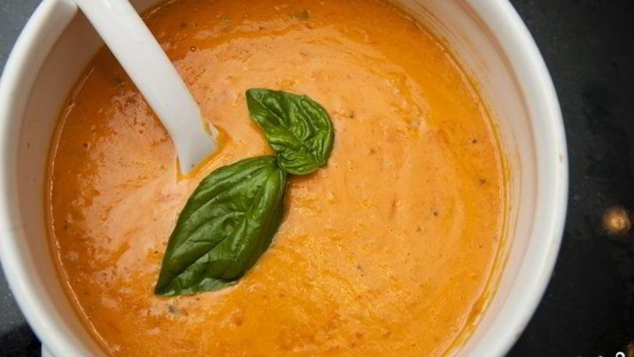 Рецепт супа-пюре из помидоров с рисом