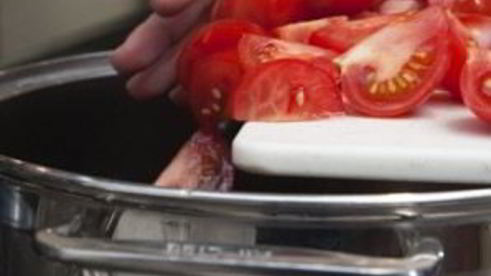 суп-пюре из помидоров с рисом