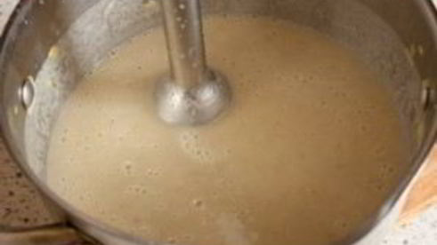 суп пюре из шампиньонов в хлебе