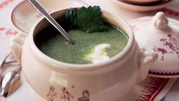 Рецепт Супа-пюре из шпината с яйцом