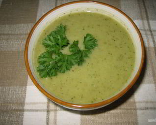 Суп-пюре из стручковой фасоли