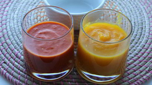 суп-пюре из тыквы и болгарского перца