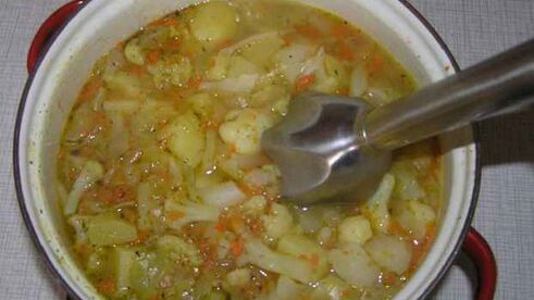 суп-пюре овощной