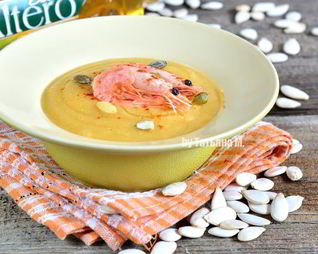 Суп-пюре с креветками