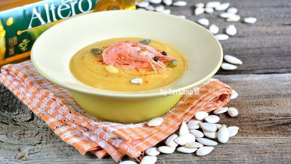 Рецепт Супа-пюре с креветками