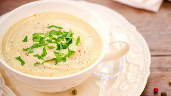 Рецепт Супа-пюре с куриной печенкой и цуккини