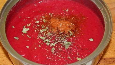 суп-пюре со свеклой